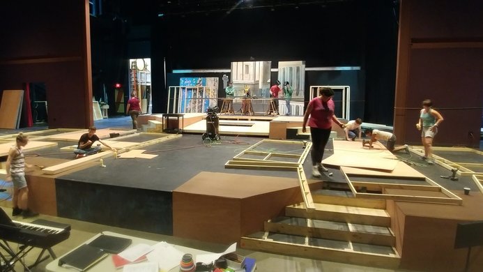 Carrie the Musical set